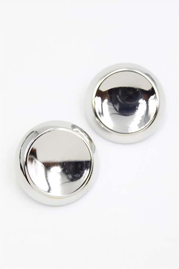 Plate Earrings - Silver