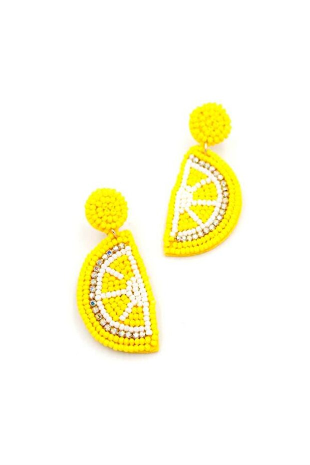 Lemon earring - yellow - 2
