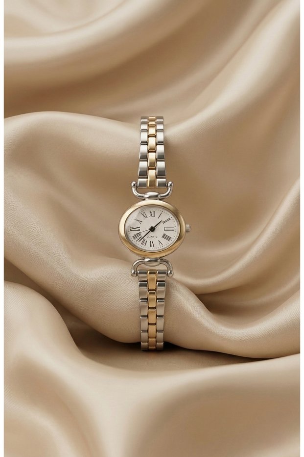 Women's Steel Watch Gold & Silver Vintage Classic Elegant Stylish Old Money Luxury Special Design Watch 2026