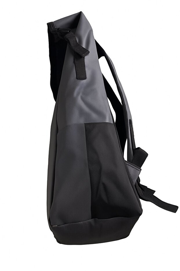 حقيبة ظهر متعددة الوظائف باللون الرمادي - 5