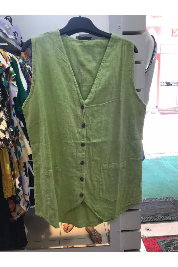 PAMUKLU YELEK BLUZ - 2