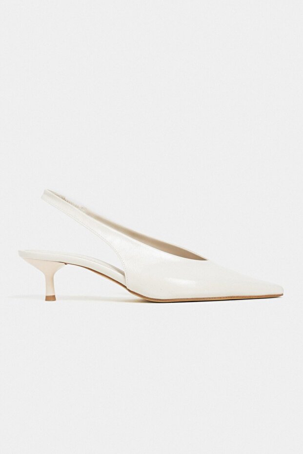 Melvin Beige Patterned Matte Ankle Elastic Detail Damskie buty na wysokim obcasie - 8