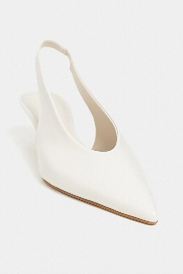 Melvin Beige Patterned Matte Ankle Elastic Detail Damskie buty na wysokim obcasie - 7