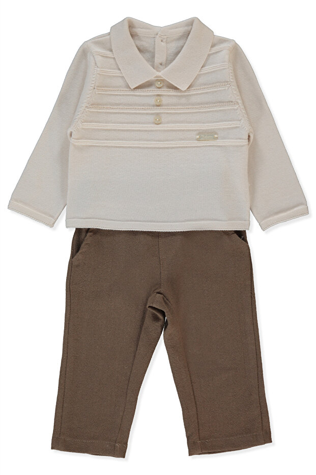 Woven Pants 2-Piece Suit (Gentleman) Brown