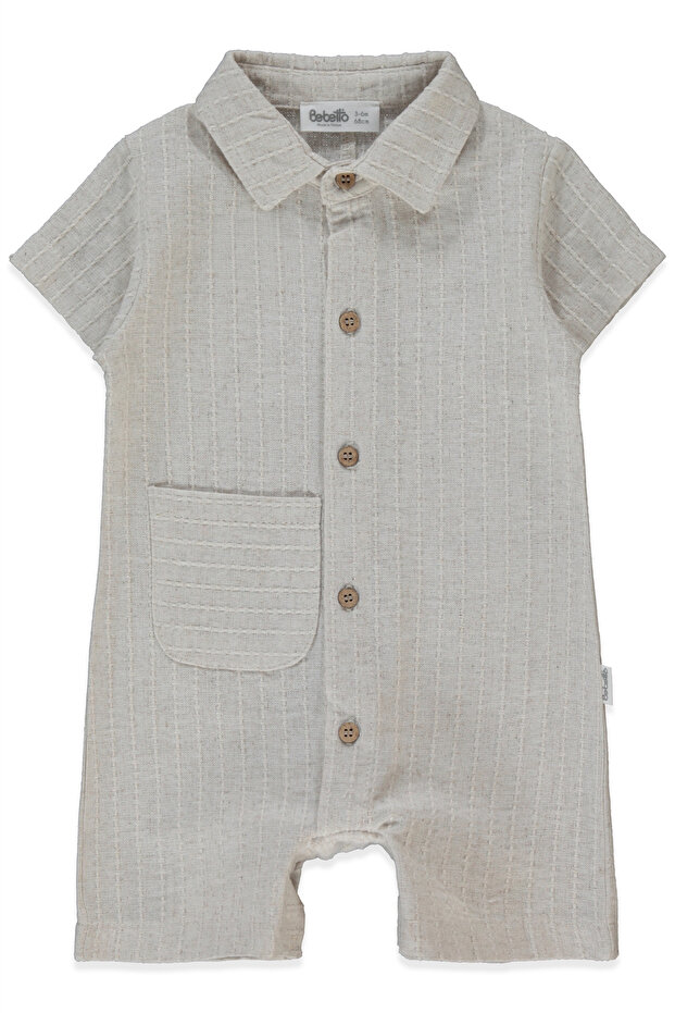 Woven Golf Jumpsuit (Safari Club) Beige