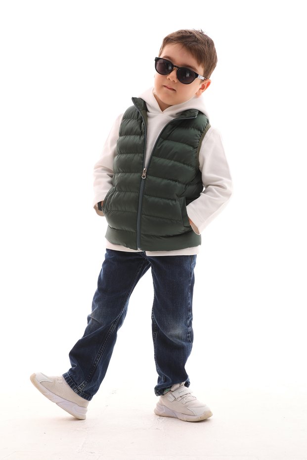 Boy's Waterproof and Windproof Inflatable Vest