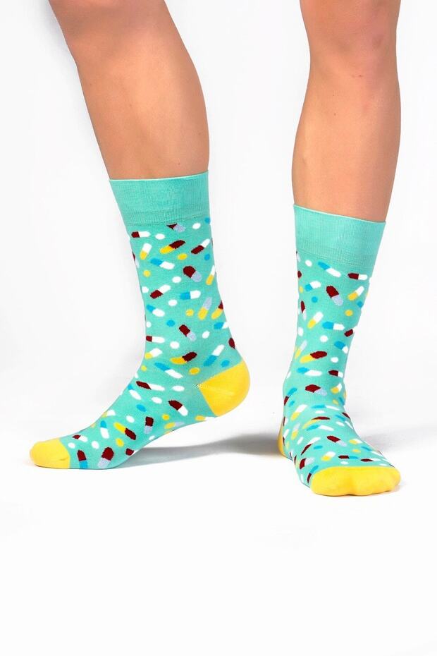 Pills Patterned Socks - 3