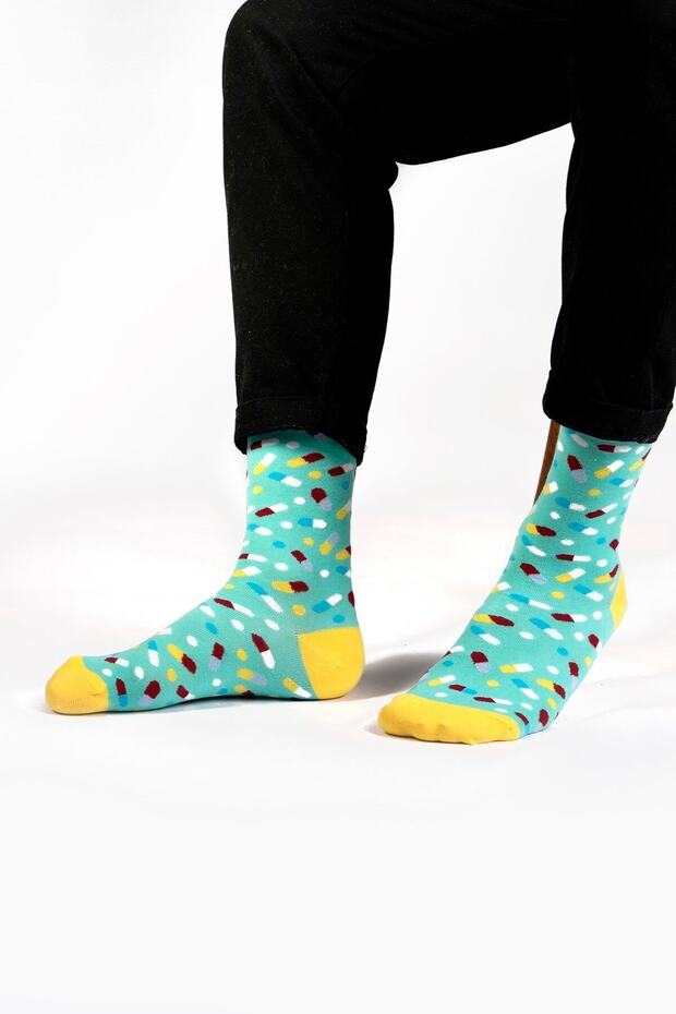 Pills Patterned Socks - 4