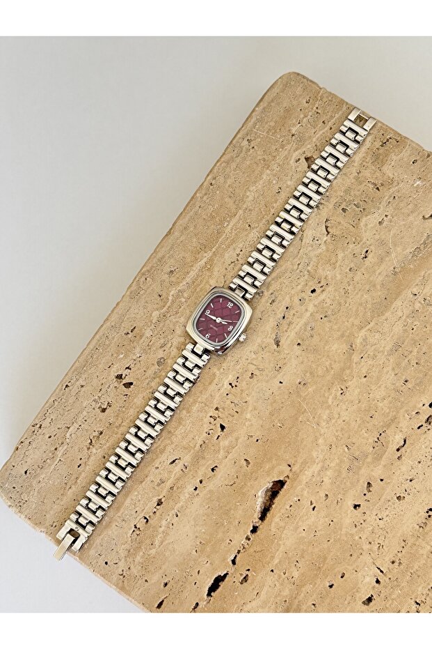 Alya Silver Bordo Saat - 2