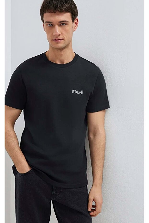 M0610360 Logo Printed T-Shirt Men's T-Shirt Black