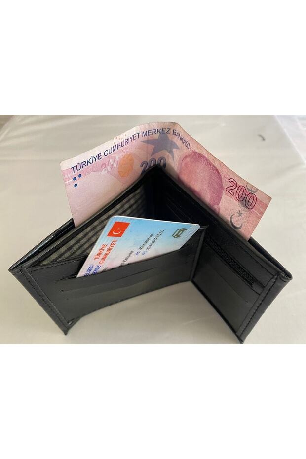 Erkek Cüzdan Deri Siyah Kaliteli Vinleks - 3