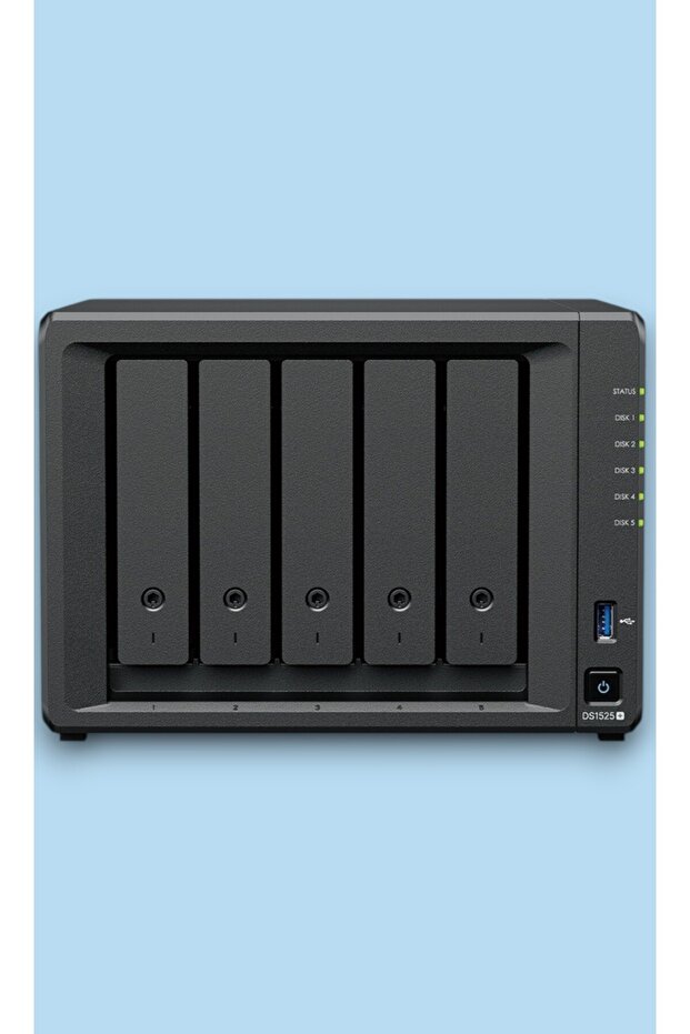 وحدة تخزين ac2 DS1525PLUS 8GB 5 BAY 2xGLAN 3.5''2.5''HHD Nas (بدون أقراص)