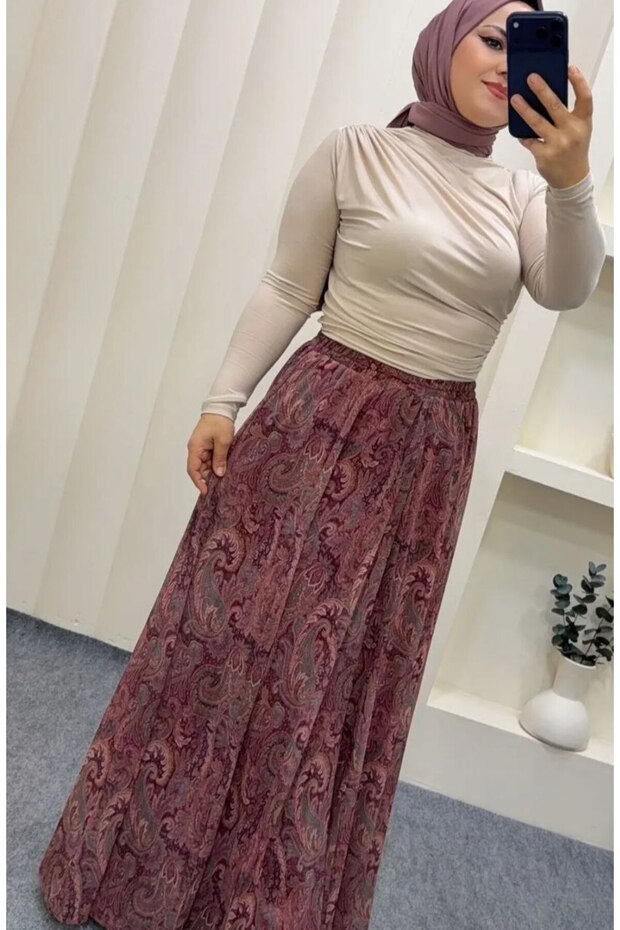 Ethnic Pattern Skirt - 1