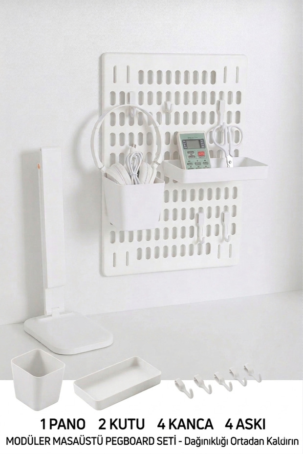 1 Pcs Modern Wall Mounted Multi-Purpose Organizer Shelf Set – Organizer with Hanging and Storage Compartments