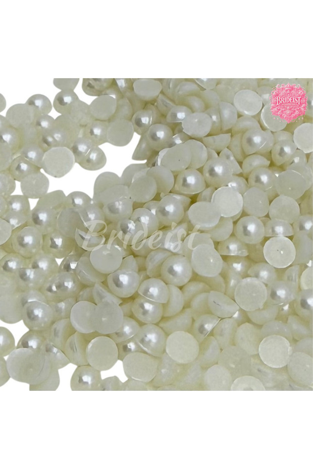 10mm Off White Luster Half Pearl Beads | High Quality Half Pearls (50 Gr.)