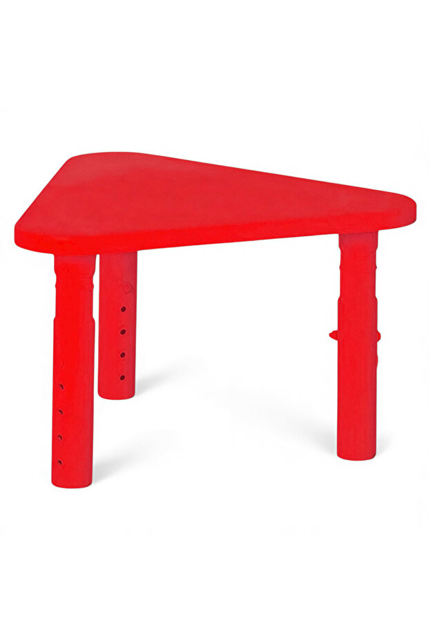 Adjustable Height Kids Plastic Table, Triangular Activity Study Table for Kindergarten Playroom