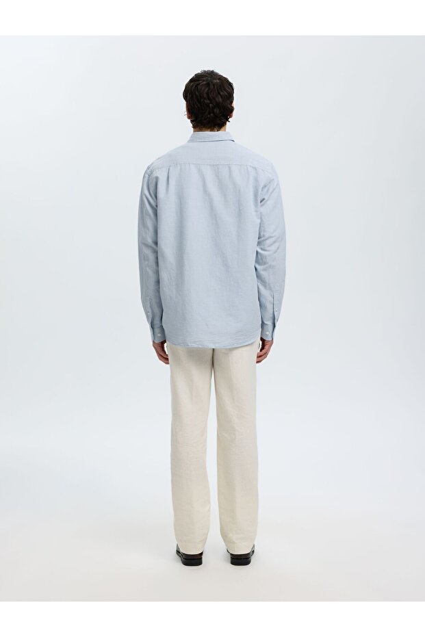 Bluse aus Leinengemisch Regular Fit - 3