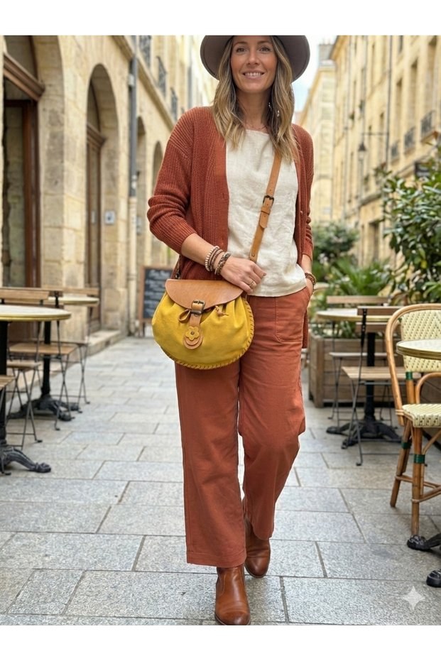 Real Leather Handmade Crossbody Bag