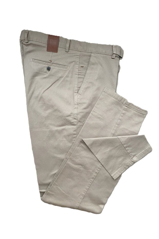 Men's Regular Fit Regular Cut Lycra Flexible Comfortable High Waist Gabardine Trousers