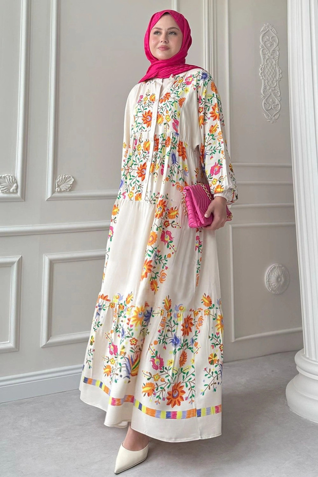 Rochie de primăvară cremă - 2