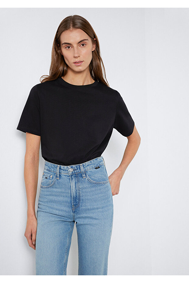 Μαύρο μπλουζάκι Basic Regular Fit / Normal Cut 1600965-900 - 3