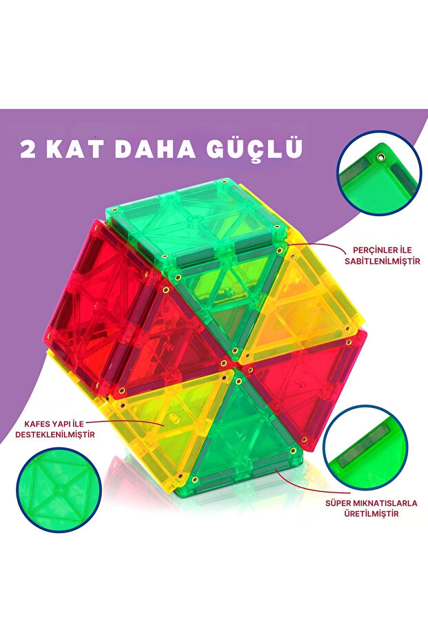 100 Parça Manyetik Blok Set - 7