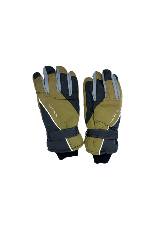 Men's Snowboard Snow Ski Gloves | Fleece Lined, Reflective, Wind & Water Repellent Gloves