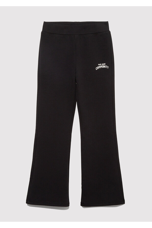 واسع الأرجل بنطال رياضي أسود اللون 7010035-900 - 2