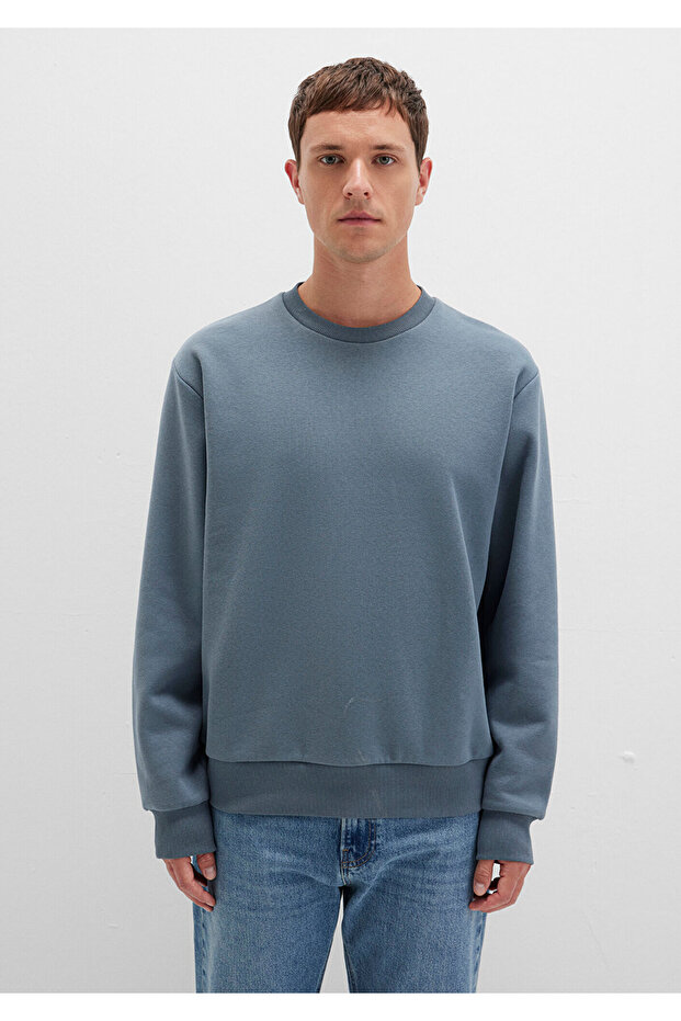 Crew Neck Basic Sweatshirt 0S10276-80889 - 4