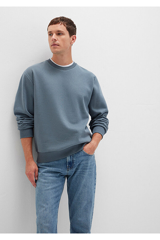 Crew Neck Basic Sweatshirt 0S10276-80889 - 3