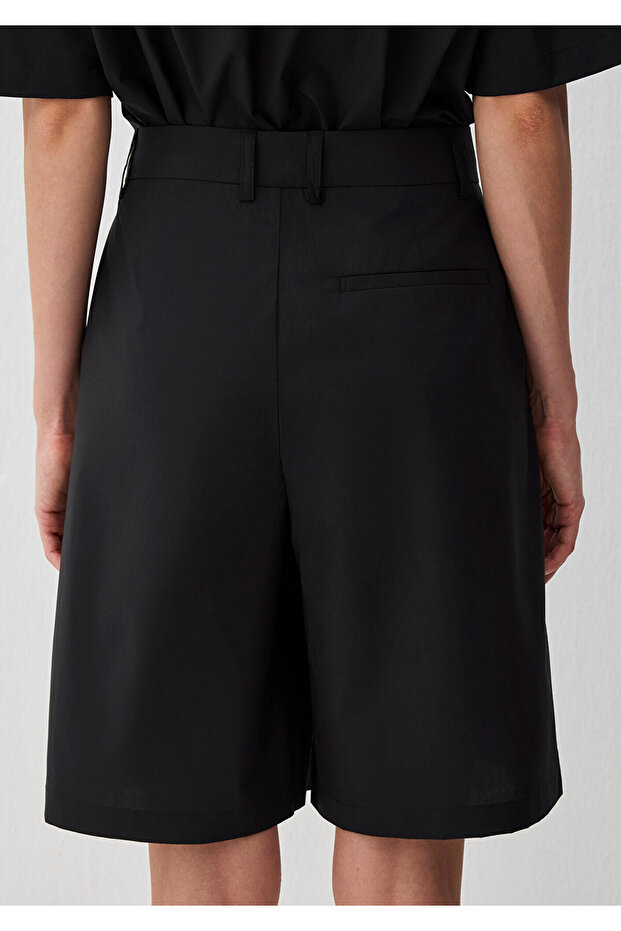 Siyah Bermuda Şort 1410208-900 - 8