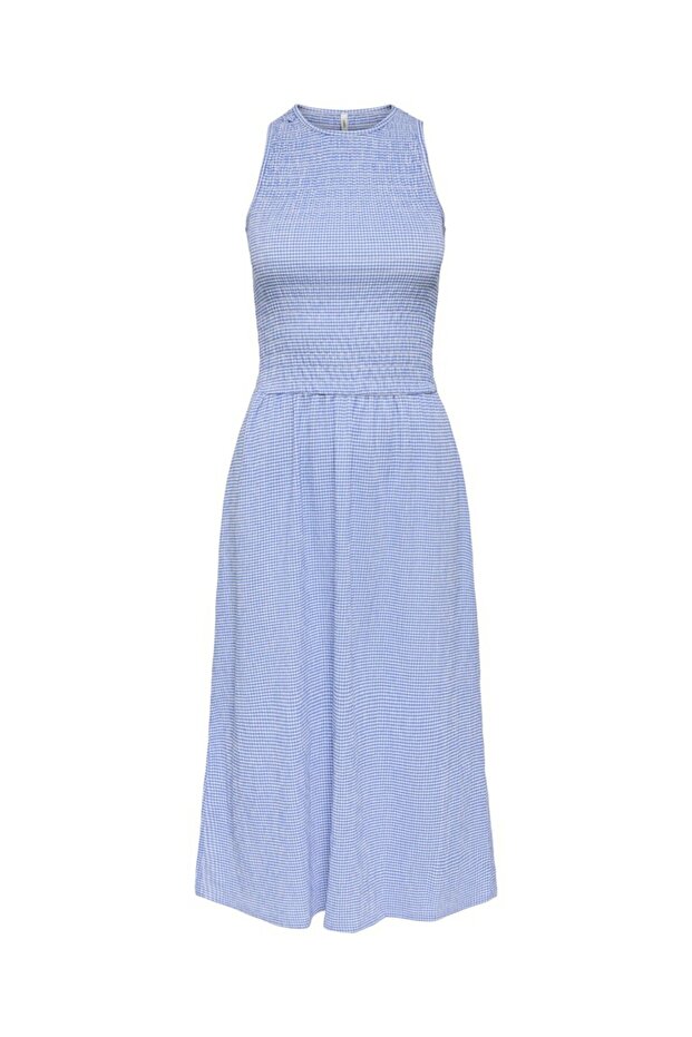 Kadin Mavi Onlcelle S/l Smock Dress Jrs Elbise 15369284-Ultramarin - 6