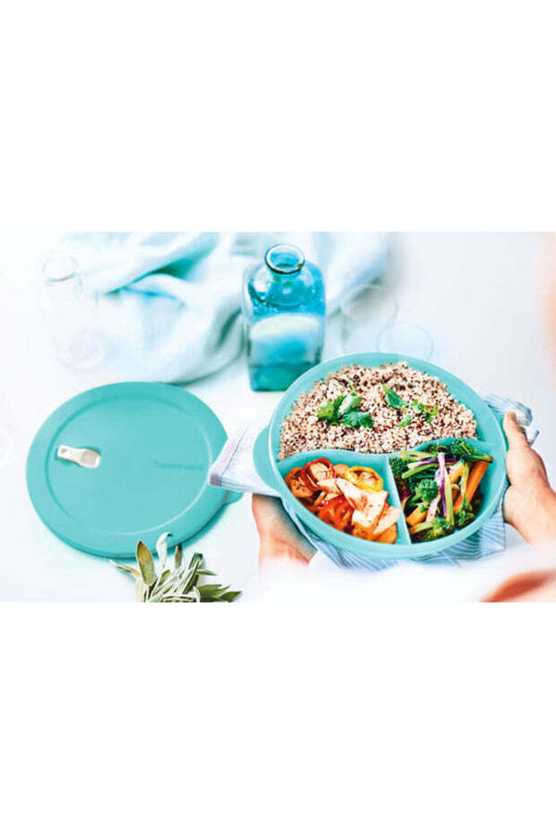 وعاء مقسم للميكروويف سعة 1.4 لتر - 2