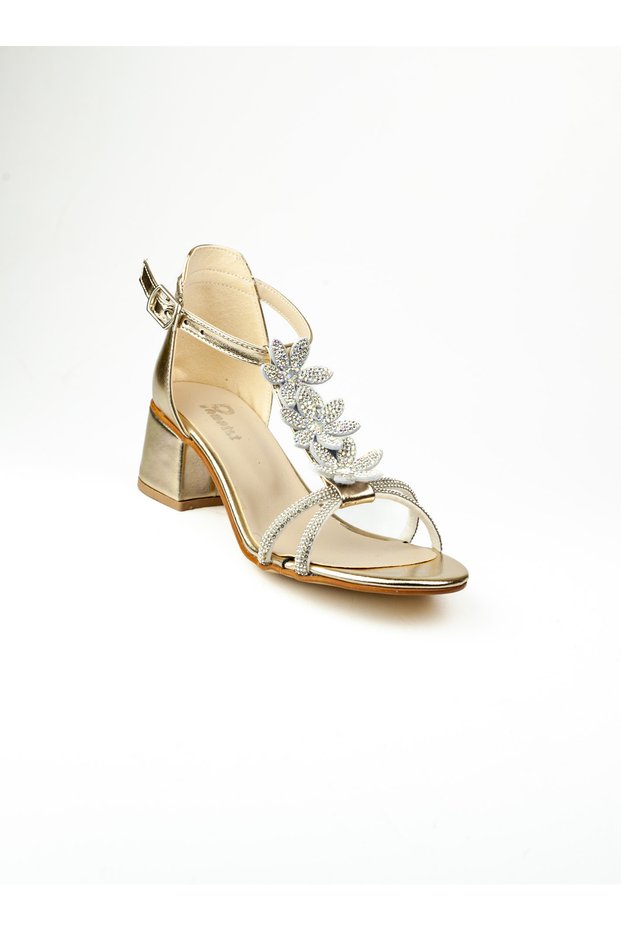 600 Gold Girls' Evening Dress Shoes