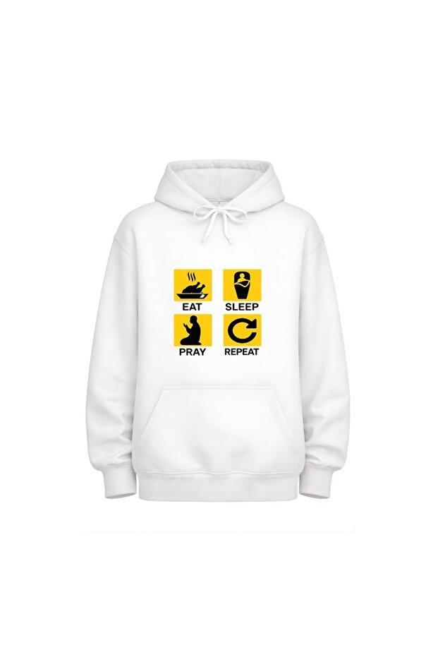 Ramadan Mubarak Hoodie For Both Men And Women-Soft Cotton Pullover-Long Sleeve With Kangaroo Pockets