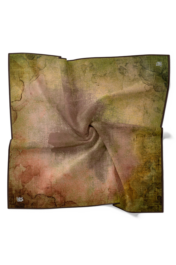 وشاح تينسل بنمط الباتيك باللون الأخضر - 2