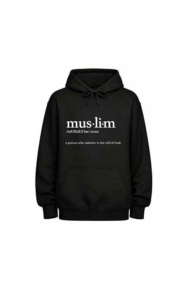 Ramadan Mubarak Hoodie For Both Men And Women-Soft Cotton Pullover-Long Sleeve With Kangaroo Pockets