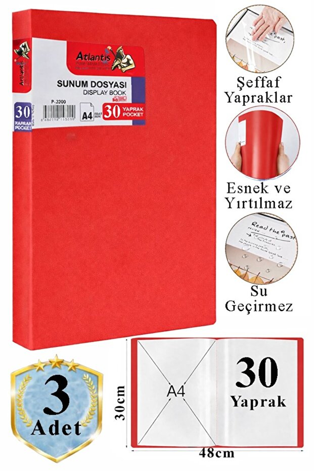ملف عرض تقديمي أحمر، 30 حقيبة، 3 ملفات، ملف كتالوج، 30 حقيبة، ملف بلاستيكي ذاتي التجميع