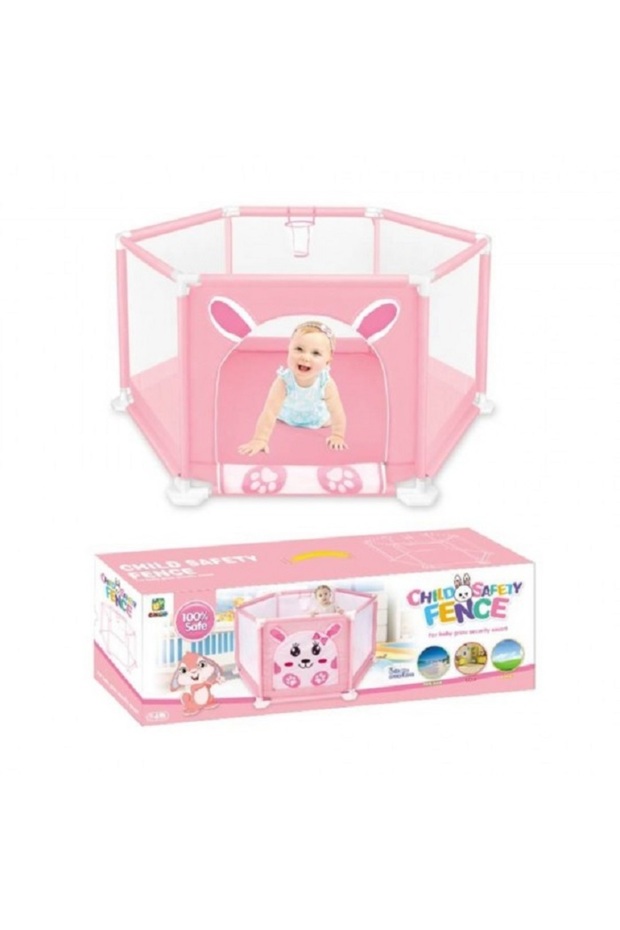 Pink hexagonal bunny manege - 2