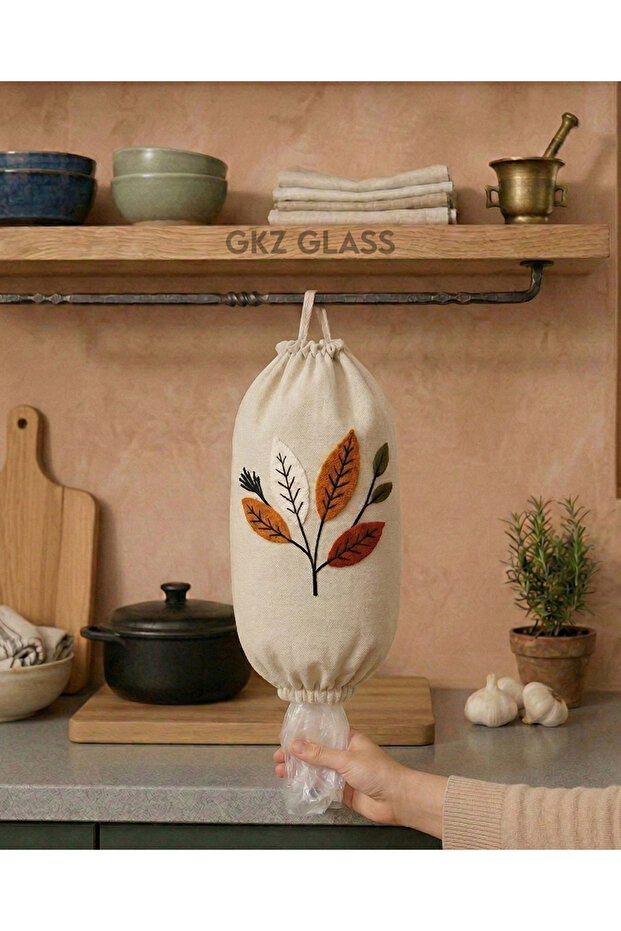 1 Piece Gift Bag Holder & Punch Linen Bag Organizer, Bag Organizer, Kitchen Bag Organizer