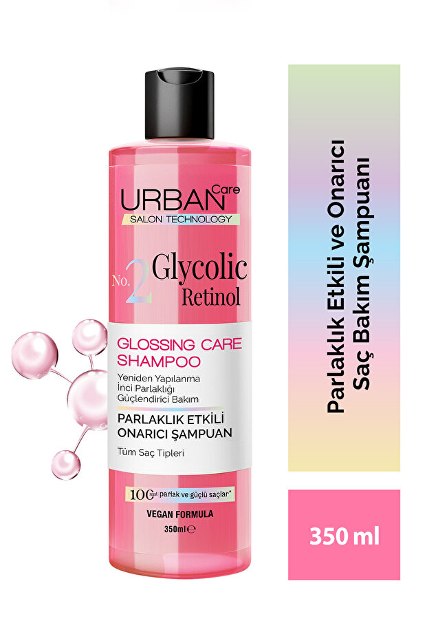 Urban Care Glycolic Retinol Parlaklık Etkili Onarıcı Saç Bakım Şampuanı-350ml-Gloss