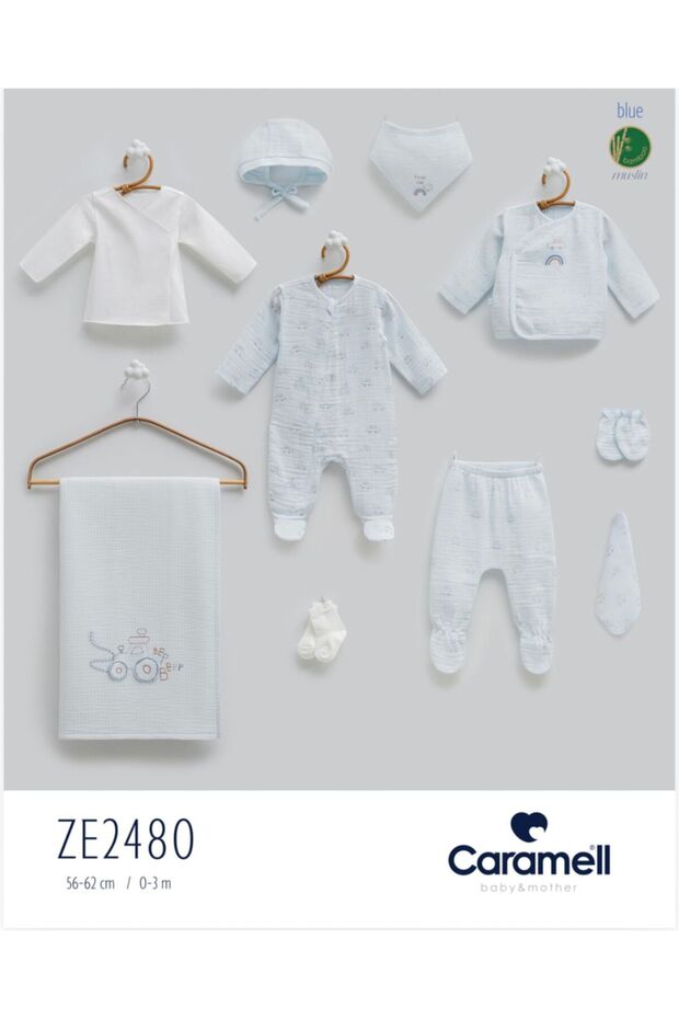 Caramell First Car Tulumlu Muslin Set of 10