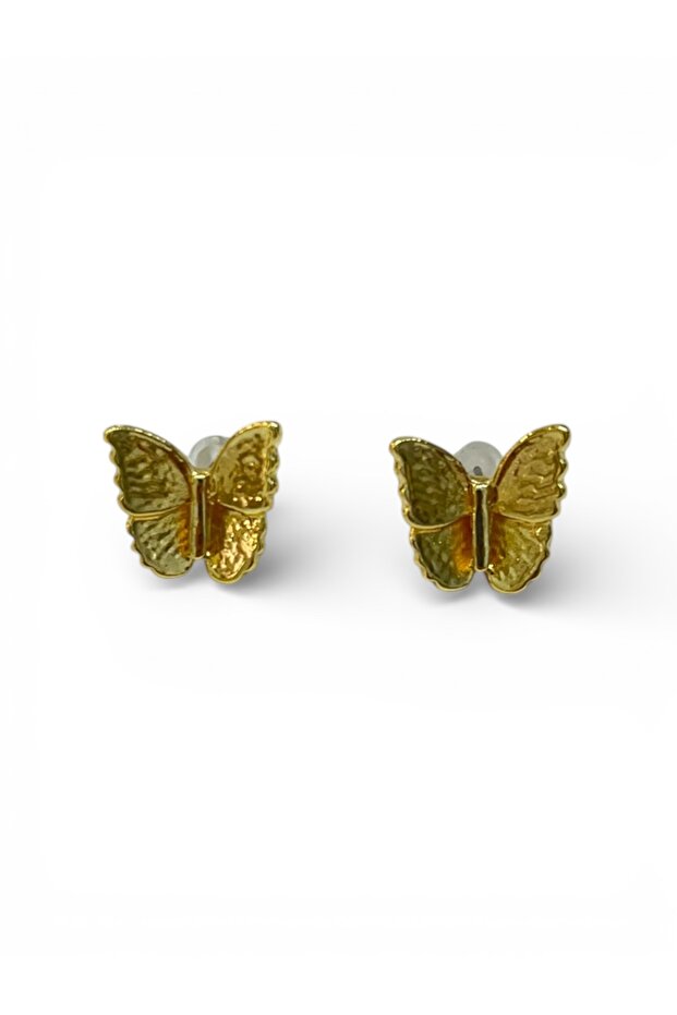 Gold Color Mini Butterfly Earrings