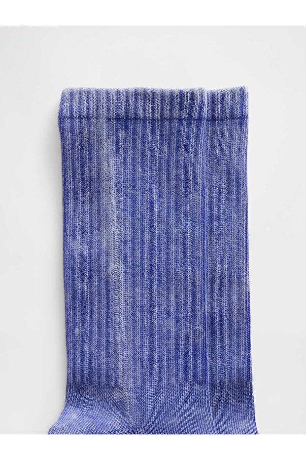 Erkek Mavi Crew Çorap - 2