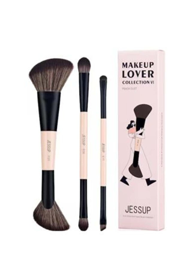 مجموعة فرش مكياج - 3 قطع - 1