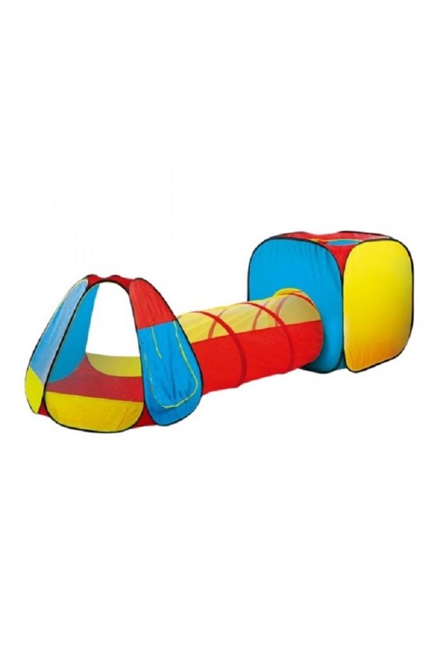 Tent with 3 tricolor elements.