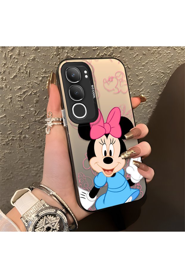 Vivo Y19S 4G/Y19S Pro Compatible Stylish Minnie Mouse Patterned Shockproof Phone Case