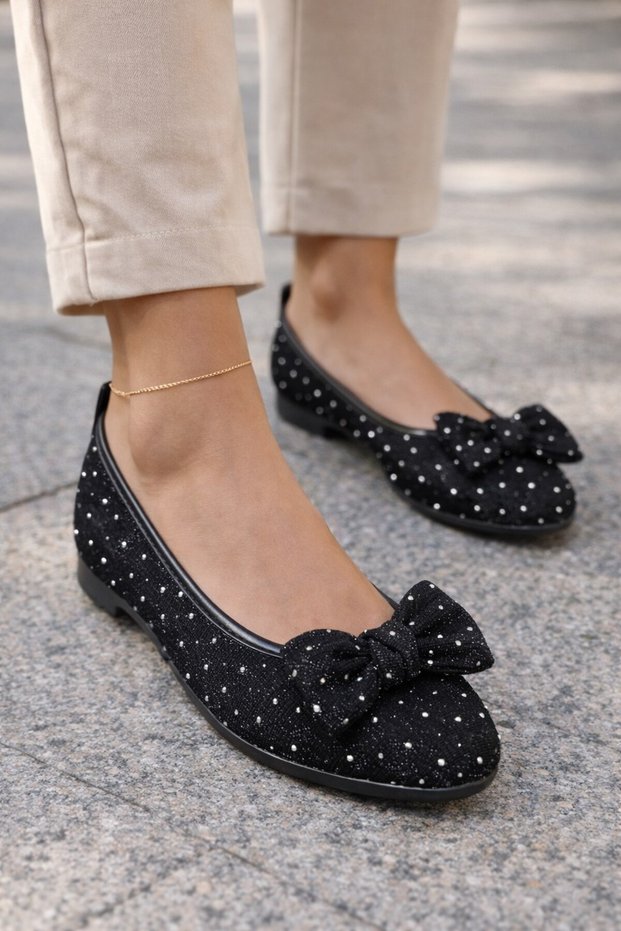 Women - Girls - Bowknot Home and Outside Ballet Flats Comfortable Ballet Flats Day Ballet Flats Home Ballet Flats