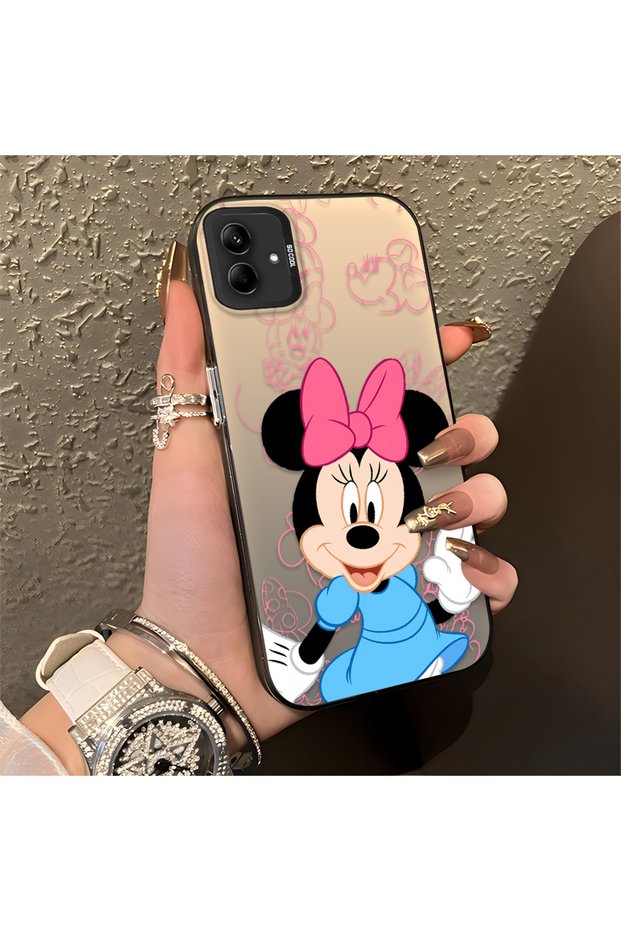 Samsung Galaxy A03/A04E/A04 Compatible Stylish Minnie Mouse Patterned Shockproof Phone Case