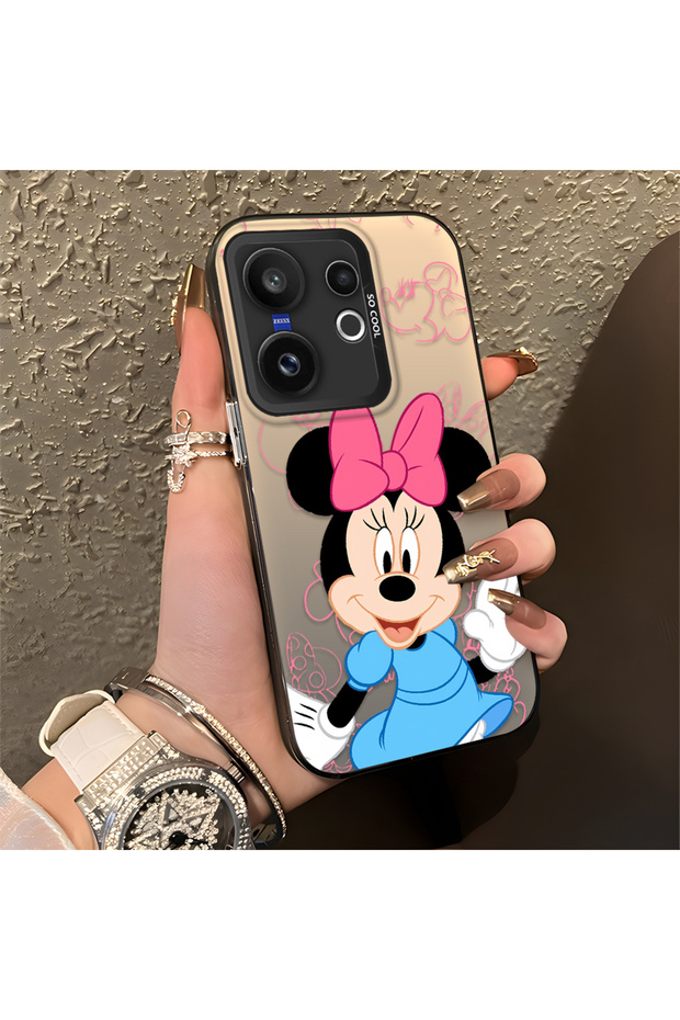 Vivo X200 Fe Compatible Stylish Minnie Mouse Patterned Shockproof Phone Case